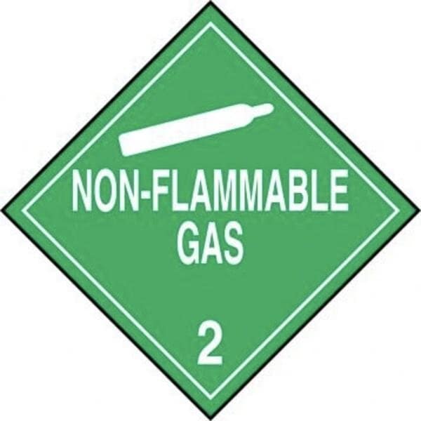 Accuform DOT PLACARD HAZARD CLASS 2 GASES MPL201FV100 MPL201FV100 - main